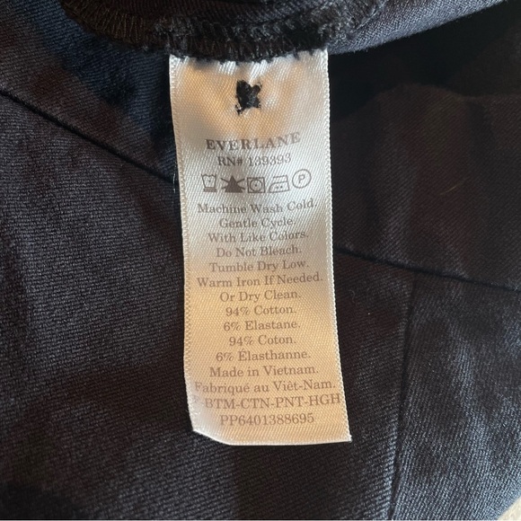 Everlane Side Zip Workpants Women's Black Sz 8 - Picture 6 of 8